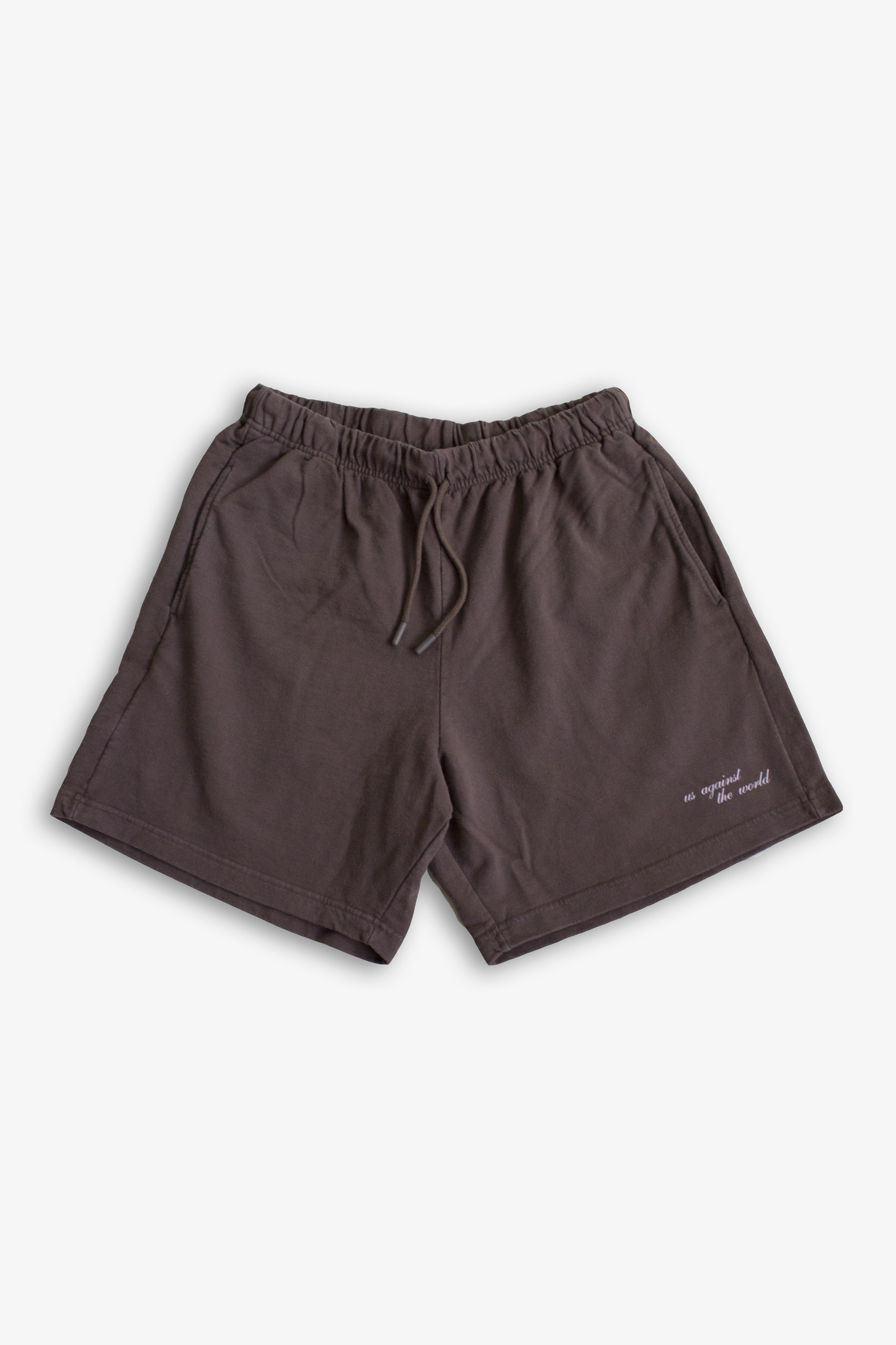 LOGO TERRY SHORTS - VINTAGE MOCHA