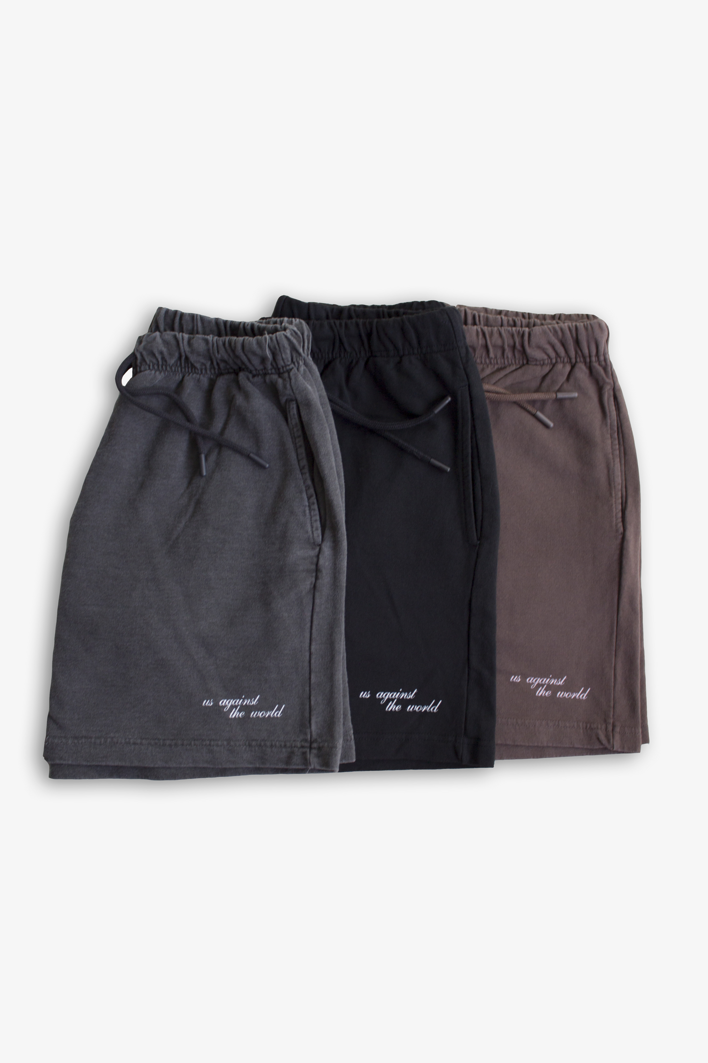 LOGO TERRY SHORTS - VINTAGE BLACK