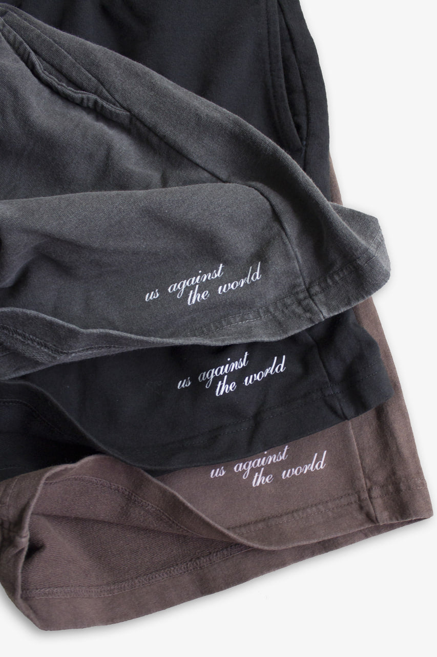 LOGO TERRY SHORTS - VINTAGE BLACK