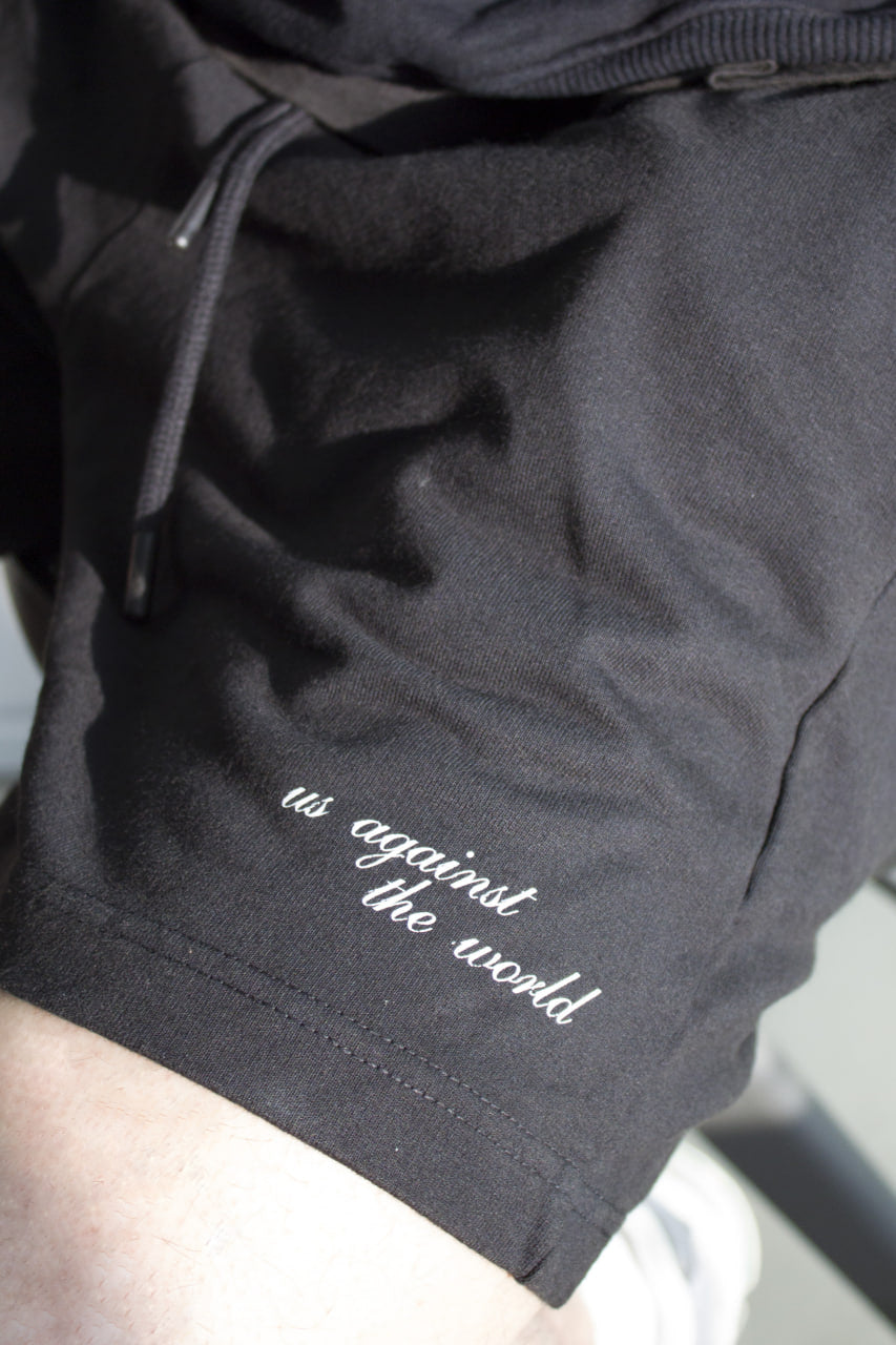 LOGO TERRY SHORTS - VINTAGE BLACK