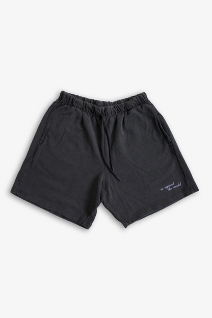 LOGO TERRY SHORTS -  VINTAGE GREY